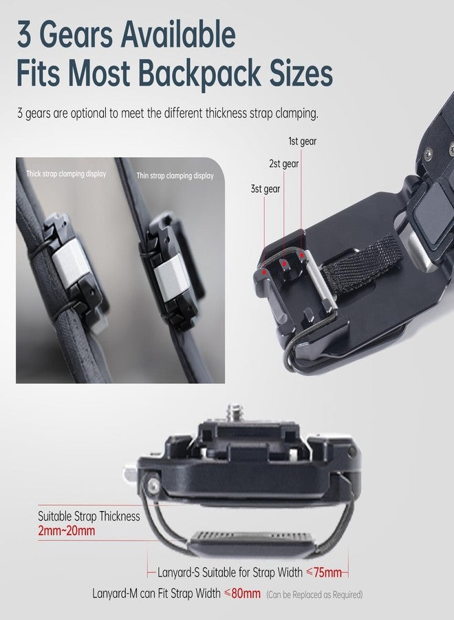 FALCAM F38 Camera Clip Kit V2, F38 Backpack Clip with Plate for Backpack Strap and Camera F38B3803 - Image 3