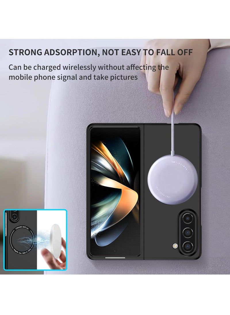 Generic - Rugged Shockproof Case for Samsung Galaxy Z Fold 5 , Compatible with MagSafe Wireless Charger, Ultra Protective Cover for Galaxy Z Fold5 5G in Black - Image 1