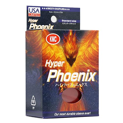 KMC Sleeves Full Size Hyper Phoenix Matte Red 100 - Image 1