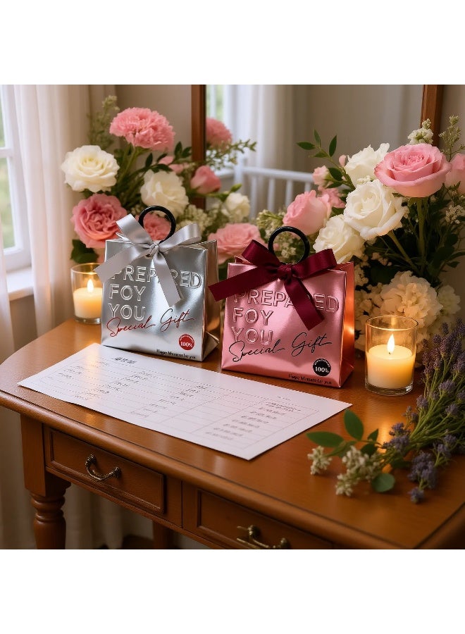 20PCS Elegant Candy Favor Gift Bags for Wedding Engagement Return Boxes with Ribbon and Bow Bridal Shower Party Favors - Image 3