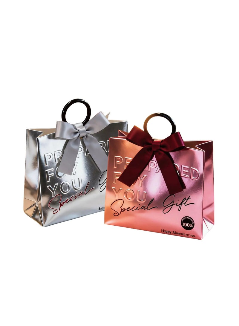20PCS Elegant Candy Favor Gift Bags for Wedding Engagement Return Boxes with Ribbon and Bow Bridal Shower Party Favors - Image 4
