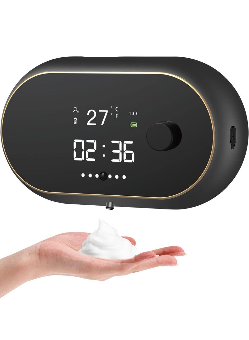 Touchless Foaming Soap Dispenser - Automatic Wall-Mounted Foam Soap Dispenser for Kitchen and Bathroom - Smart Electric Hands-Free Soap Dispenser for Hygiene and Convenience.
