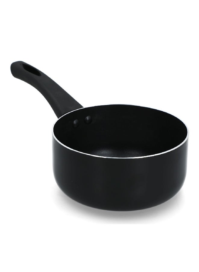 PARFAIT Durable Non-Stick Aluminium Sauce Pan Black 16 cm HSP-01-B  - Image 4