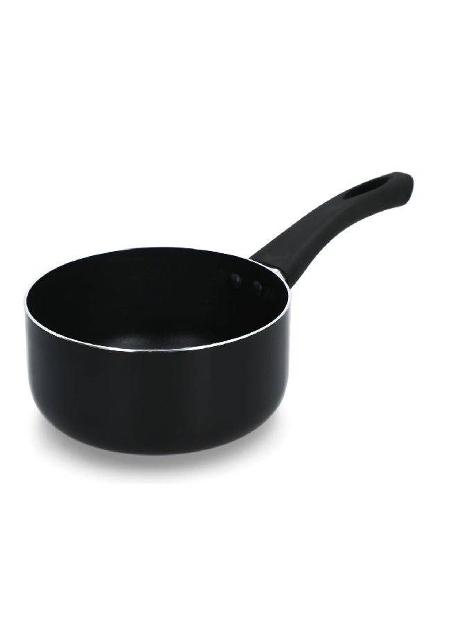 PARFAIT Durable Non-Stick Aluminium Sauce Pan Black 16 cm HSP-01-B  - Image 3