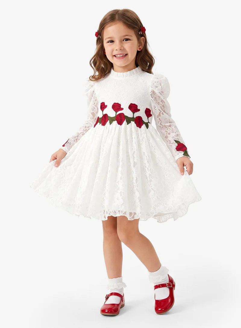 Little Golden Apple Little Lace Rose Dress