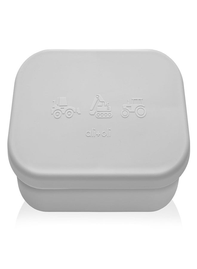 Ali+Oli Silicone Bento Box (Construction) Lunch Box for Kids, Toddlers, Preschoolers & Adults | BPA-Free and Spill-Proof | Ideal for School, and On-the-Go Meals| Perfect for Lunch, Snacks, and Meals - Image 2