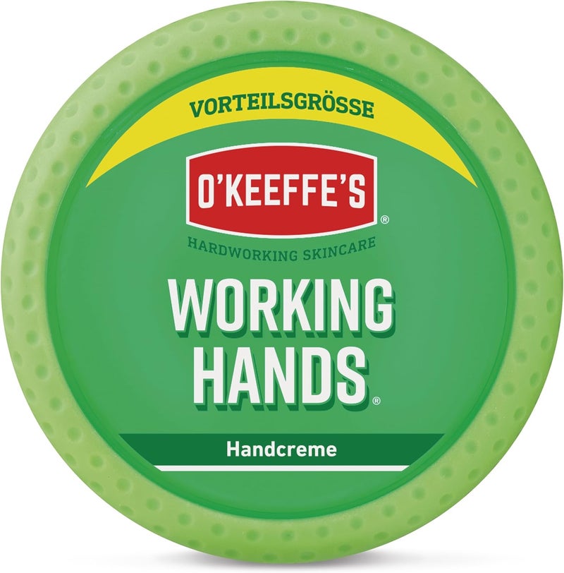 OKeeffes Working Hands 193 g Jar Hand Cream for Extremely Dry Cracked Hands Instantly Increases Moisture Content Forms a Protective Layer and Prevents Moisture Loss