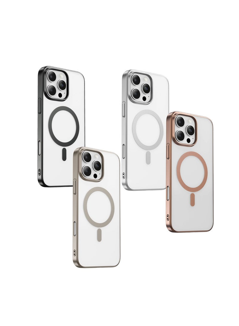 GREEN LION iPhone 16 Pro  MagSafe Case Matte Pro / N52 Powerful Magnets / MagSafe Compatible / Anti-Scratch Edge / Anti-Fingerprint / Nano UV Tech / Ultra Slim - White Titanium - Image 2