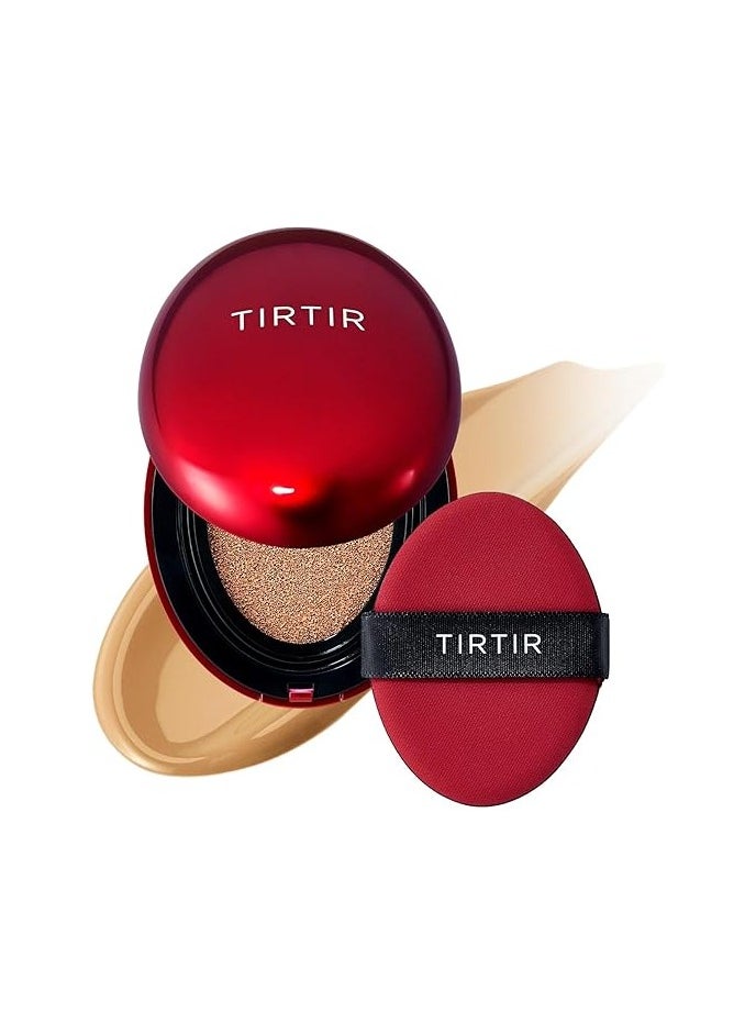 كريم أساس TIRTIR Mask Fit Red Cushion | الاختيار الأول في اليابان للبشرة الزجاجية، طويل الأمد، خفيف الوزن، تغطية قابلة للبناء، شبه مطفي (29N بيج طبيعي، 0.63 أونصة سائلة) - pzsku/Z864EB079998769667C04Z/45/_/1730196794/18a737f2-f14f-436f-b442-d36311563497