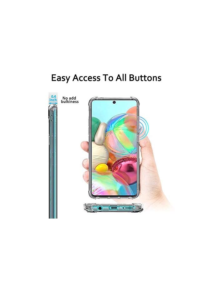 Coverking Protective Transparent Clear Case Shockproof Back Cover For Samsung Galaxy A71 Clear - Image 4