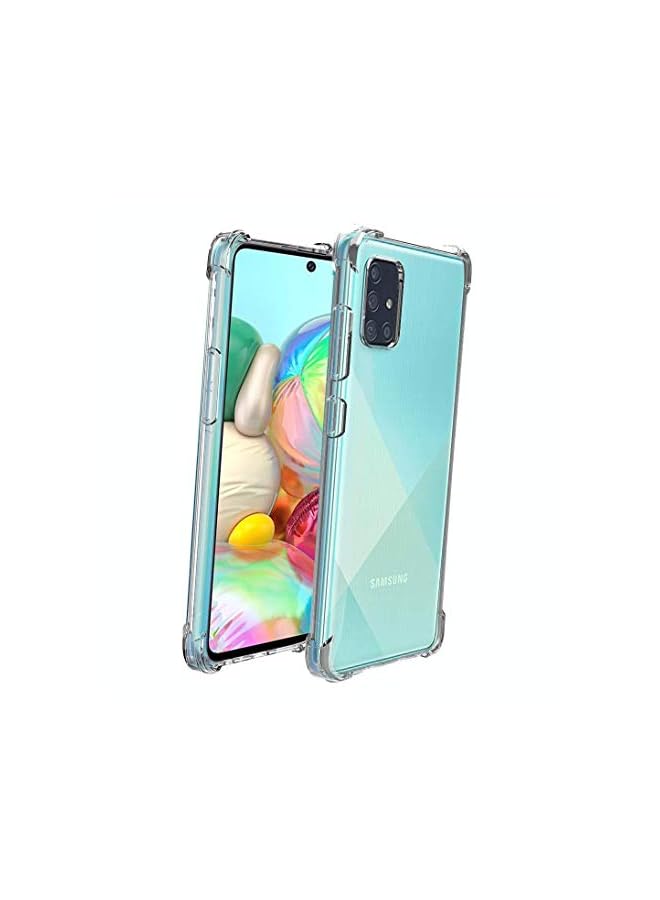 Coverking Protective Transparent Clear Case Shockproof Back Cover For Samsung Galaxy A71 Clear - Image 2