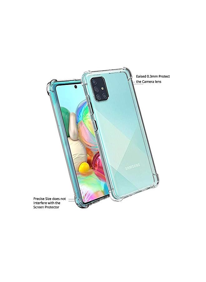 Coverking Protective Transparent Clear Case Shockproof Back Cover For Samsung Galaxy A71 Clear - Image 3