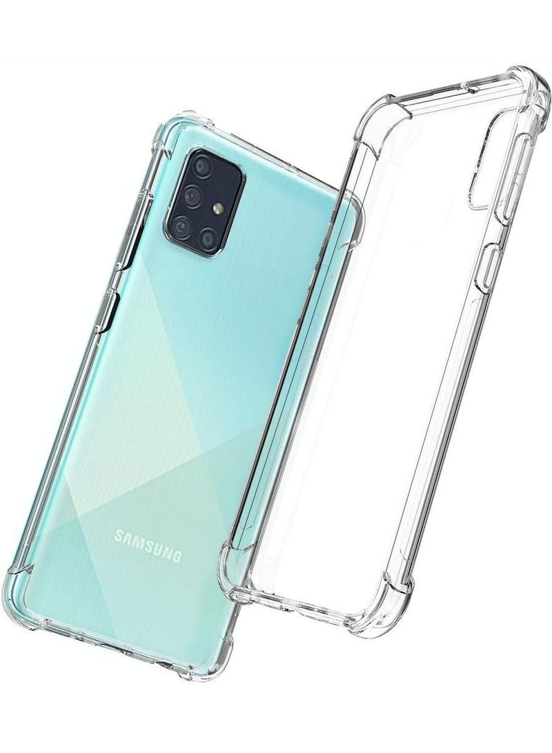 Coverking Protective Transparent Clear Case Shockproof Back Cover For Samsung Galaxy A71 Clear - Image 1