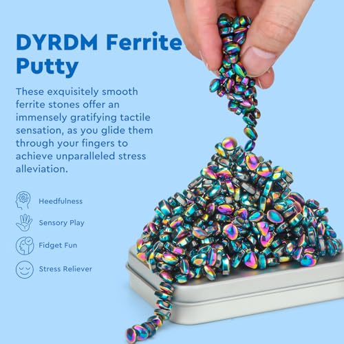 DYRDM 300 Original Ferrite Putty Colorful Sensory Stones Adult Fidget Stress Relief Desk Office Item Ferrite Stones Stocking Stuffers Gifts - Image 5