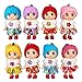 DOYIFUN 8 PCS Lovely Tiny Dolls Keychain Silicone Princess Mini Doll for Girls DIY Miniature Dollhouse Kit Decoration Little Dolls Christmas Festival Reborn Baby Stuff Gift Bag Accessories - Image 3