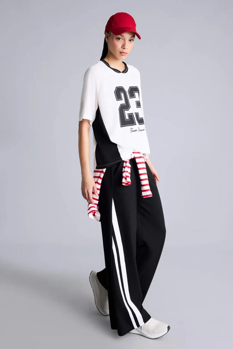 ديفاكتو Wide Leg Standard Length Sweatpants