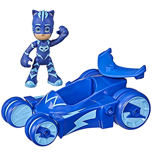 PJMASKS لعبة بي جي ماسك سيارة القط، سيارة كات بوي مع شخصية كات بوي للأطفال من عمر 3 سنوات وما فوق - Image 1