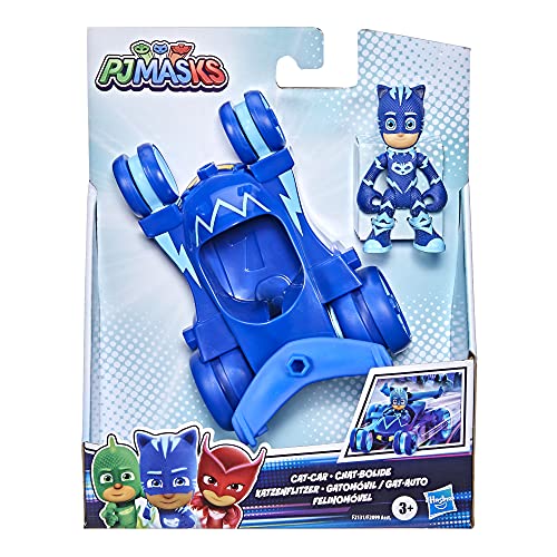 PJMASKS لعبة بي جي ماسك سيارة القط، سيارة كات بوي مع شخصية كات بوي للأطفال من عمر 3 سنوات وما فوق - Image 4