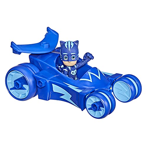 PJMASKS لعبة بي جي ماسك سيارة القط، سيارة كات بوي مع شخصية كات بوي للأطفال من عمر 3 سنوات وما فوق - Image 2