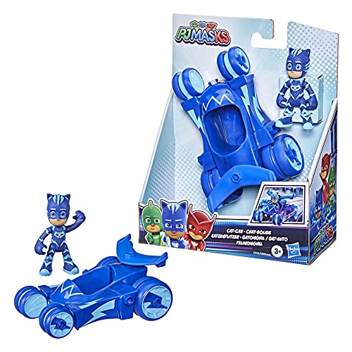 PJMASKS لعبة بي جي ماسك سيارة القط، سيارة كات بوي مع شخصية كات بوي للأطفال من عمر 3 سنوات وما فوق - Image 3