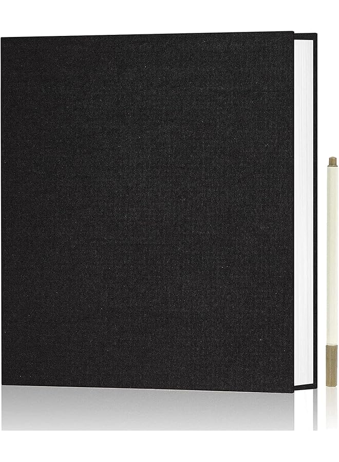 The Bros Photo Albums, Extra Large Capacity Family Wedding Picture Albums Photo Book, Magnetic Self-stick Photos Hand Made DIY Albums, Memory Book Holds 3x5, 4x6, 5x7, 6x8, 8x10 Inch Photos (Black) - Image 1