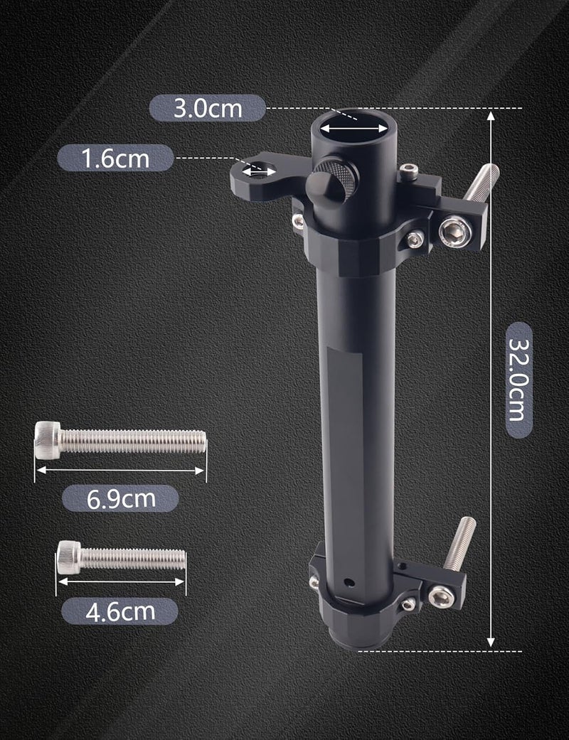 Chelhead For Jeep Flag Mount, Flagpole Holder Bracket JL Flag Mount and Pole Tail Gate Flagpole Mount with CB Antenna Base Compatible with Jeep Wrangler JK JKU JL Unlimited 07-23 - Image 3