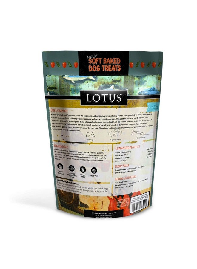 Lotus Lotus Wholesome Sardine & Herring Recipe Soft Baked Dog Treats (10 oz.)  - Image 2