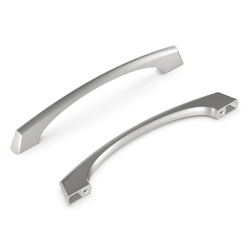 Hickory Hardware 1 Pack Solid Core Kitchen Cabinet Pulls, Luxury Cabinet Handles, Hardware for Doors & Dresser Drawers, 5-1/16 Inch (128mm) Hole Center, Stainless Steel, Greenwich Collection - Image 5