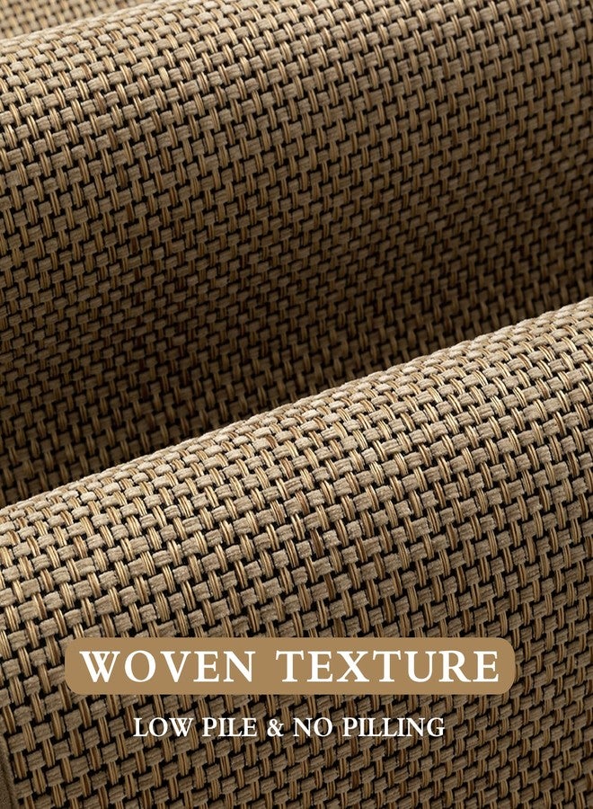 YIHOUSE Bathroom Rugs Mat 17x24- Small Non Slip Bath Mat Quick Dry Absorbent, Thin Bathroom Rugs Fit Under Door, Neutral Easy Jute Beige 17"x24" - Image 3