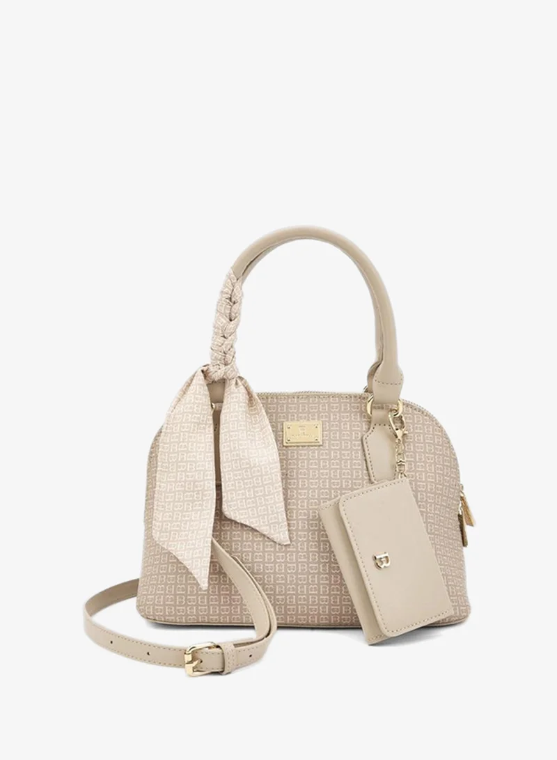 Flora Bella Monogram Print Tote Bag with Detachable Strap