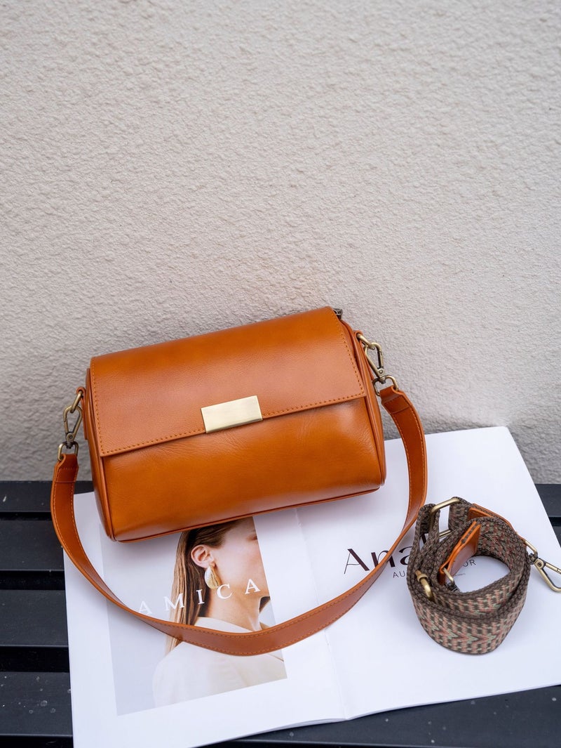 First-Layer Cowhide Retro Women'S Bag Armpit Bag Women'S Fashion Crossbody Bag High-Quality Genuine Leather Shoulder Bag - Image 2