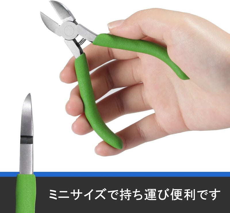 LEONTOOL Precision Diagonal Cutting Pliers 4-Inch Wire Cutters Diagonal Side Cutters Small Wire Flush Cutters Spring Loaded Wire Snips for Jewelry Making Cutting Plastic Cable Ties - Image 5