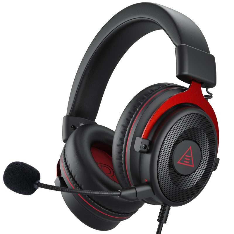 EKSA E900 Gaming Headset with Microphone PC Headset with Detachable Noise Canceling Mic 3D Surround Sound Wired Headphone for PS4 PS5 Xbox Computer Laptop Switch Handheld 35MM Jack - Image 2