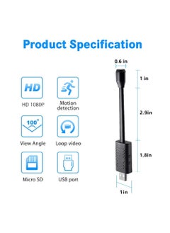 DDLC DDLC WiFi Surveillance Flexible Neck Wireless Security Camera 1080P Watch Live View Wireless IndoorOutdoor Home Office with Motion Detection Flexible Camera  - Image 3