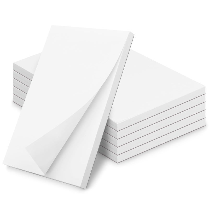 Hoiny Note Pads 4x6 Inch, 6 Pack Blank Scratch Pads, 50 Sheets Per Memo Pad for Writing, White Pad of Paper Suit for Home, Office and School, Tear off Notepad, Small Server Notebook - Image 1