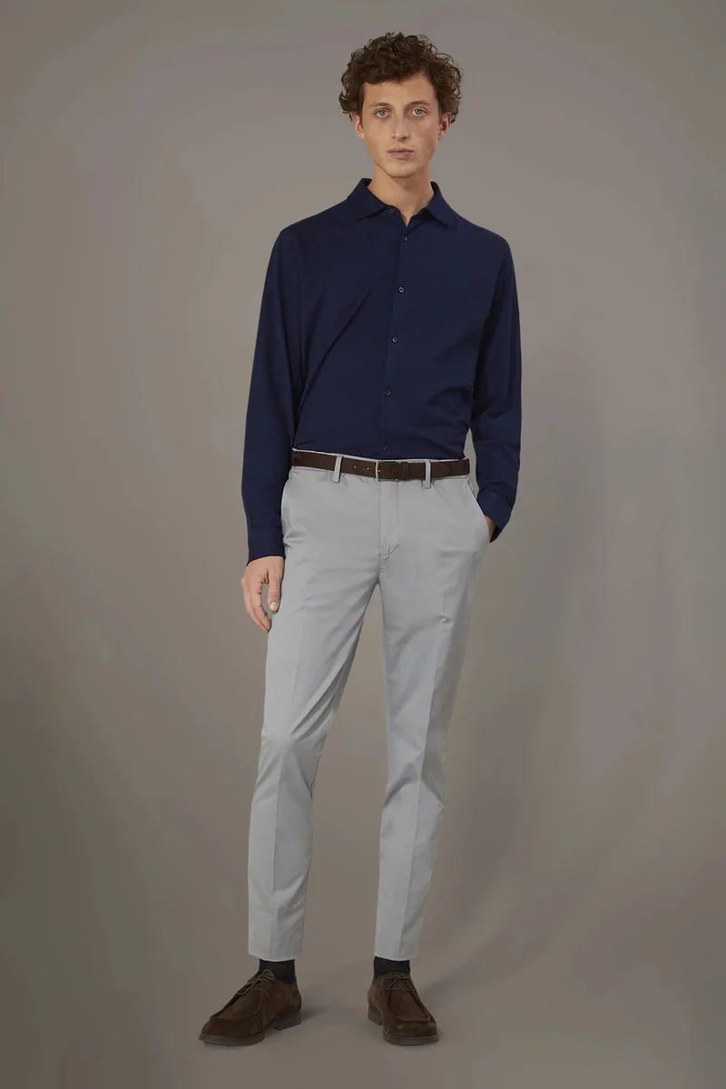 Regular fit trousers in twill construction - LT Sugar