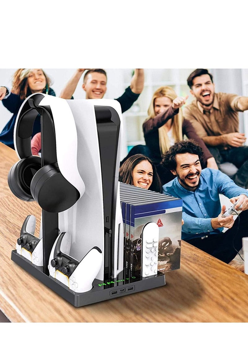 Cool Baby COOLBABY Vertical Stand with Cooling Fan for PS5 Console and PS5 Digital Edition PS5 Dualsense Charging Station  - Image 2