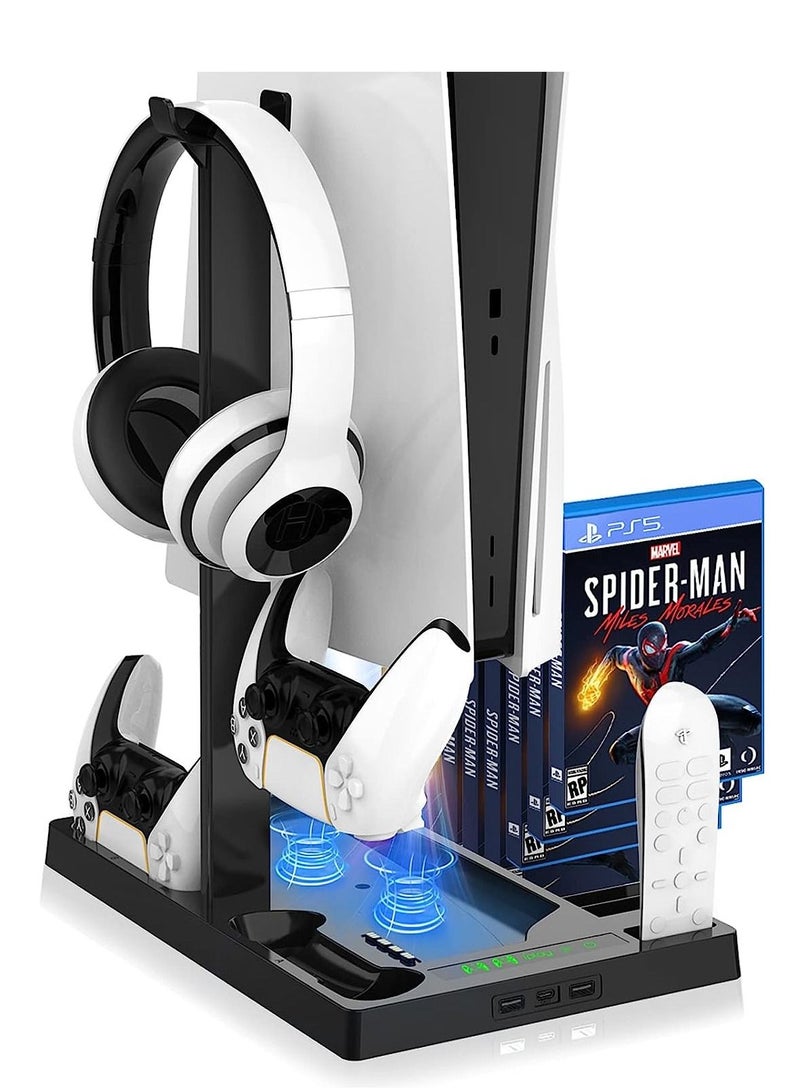 Cool Baby COOLBABY Vertical Stand with Cooling Fan for PS5 Console and PS5 Digital Edition PS5 Dualsense Charging Station  - Image 4