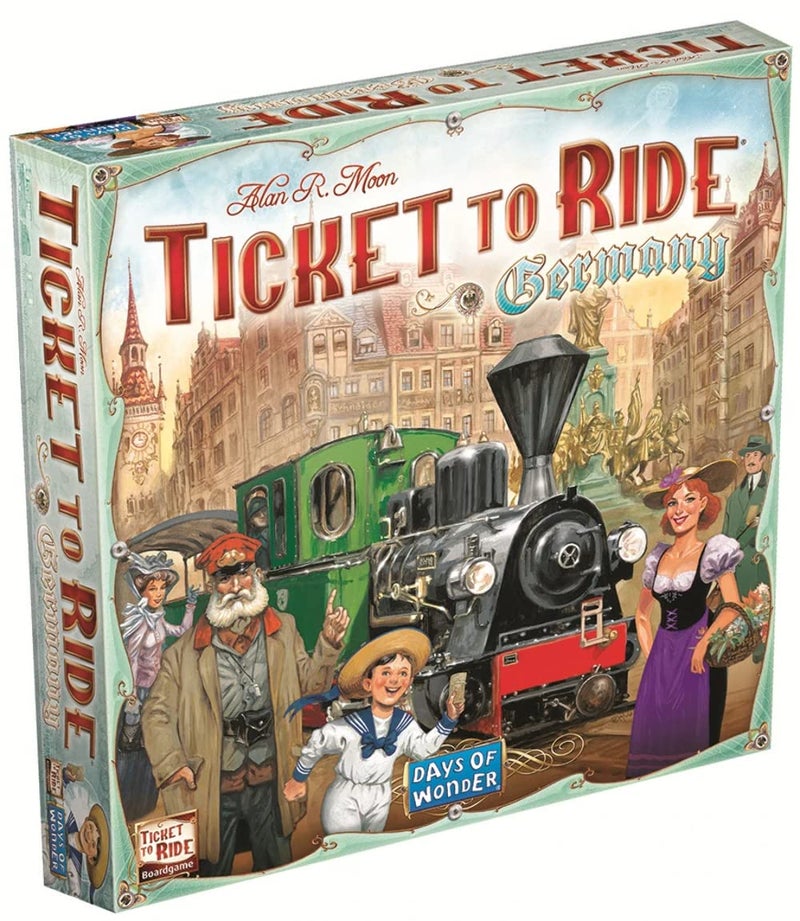 Days of Wonder Ticket to Ride Germany Board Game - Expand Your Railway Adventures! Fun Family Game for Kids & Adults, Ages 8+, 2-5 Players, 30-60 Minute Playtime, Made by Days of Wonder