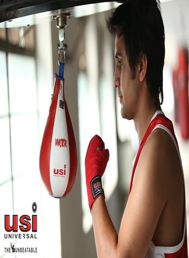 USI Universal Boxing Hand Wrap, 628C Stretchable Hand Wraps (2 Pair Set, 2.5m Length, Red) For Men & Women With Nylon Elastane Construction, Stretchable For Firm Wrapping, Hook & Loop For Closure - Image 4