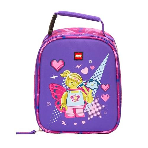 LEGO CHARACTER Lunch Box, Insulated Soft Reusable Lunch Bag Meal Container for Boys and Girls, Perfect for School or Travel, Meal Tote - BUTTERFLY GIRL - Image 2