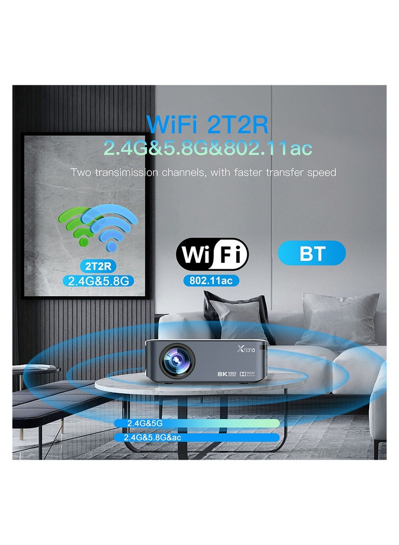 AROAQ Projector 4K 1080P 8K video Projector Wifi Video LED Home Theatre Cinema  - Image 3