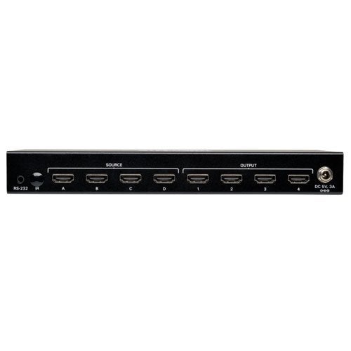 Tripp Lite 4x4 HDMI Matrix Switch for Video and Audio 1920x1200 at 60Hz / 1080p(B119-4X4), Black - Image 2