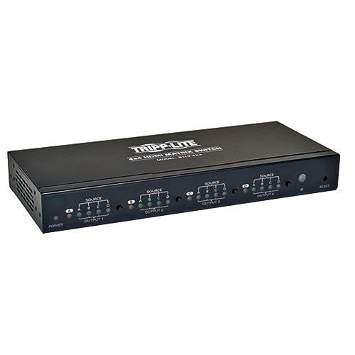 Tripp Lite 4x4 HDMI Matrix Switch for Video and Audio 1920x1200 at 60Hz / 1080p(B119-4X4), Black - Image 1