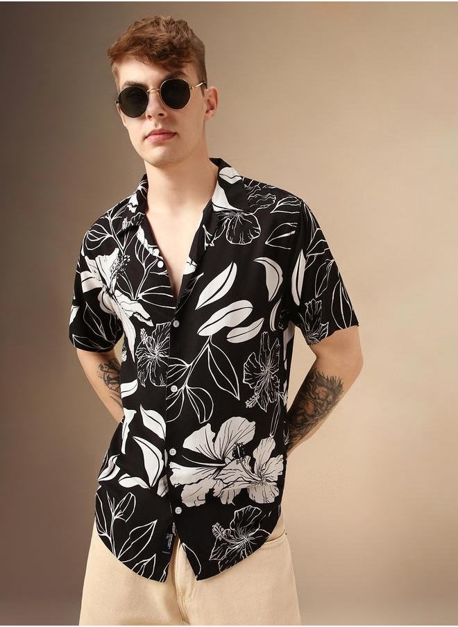 Dennis Lingo Relaxed Fit Multi Colour Rayon Shirt – Stylish and Comfortable  - Image 1
