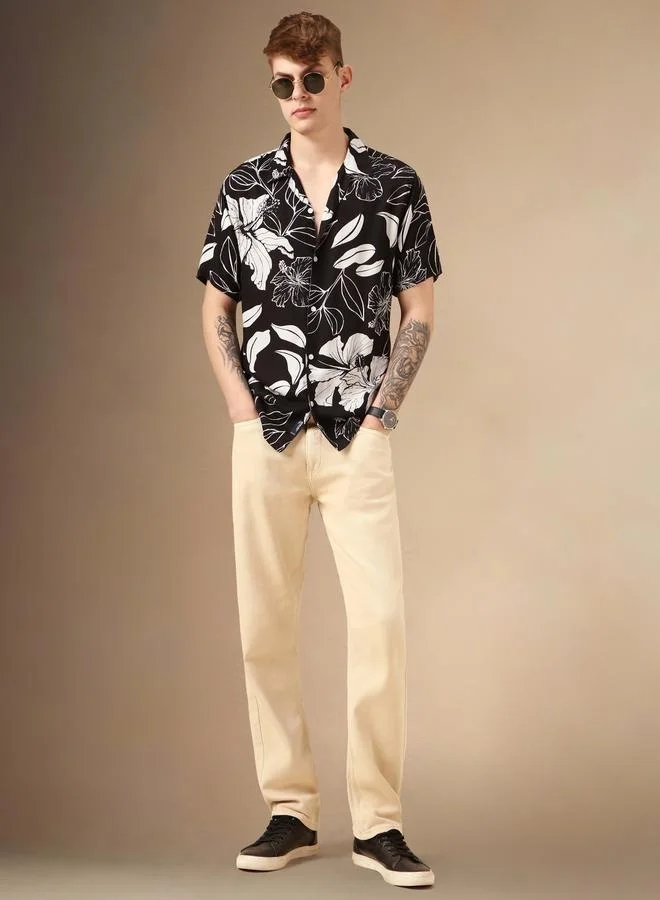 Dennis Lingo Relaxed Fit Multi Colour Rayon Shirt – Stylish and Comfortable