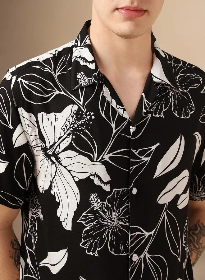 Dennis Lingo Relaxed Fit Multi Colour Rayon Shirt – Stylish and Comfortable