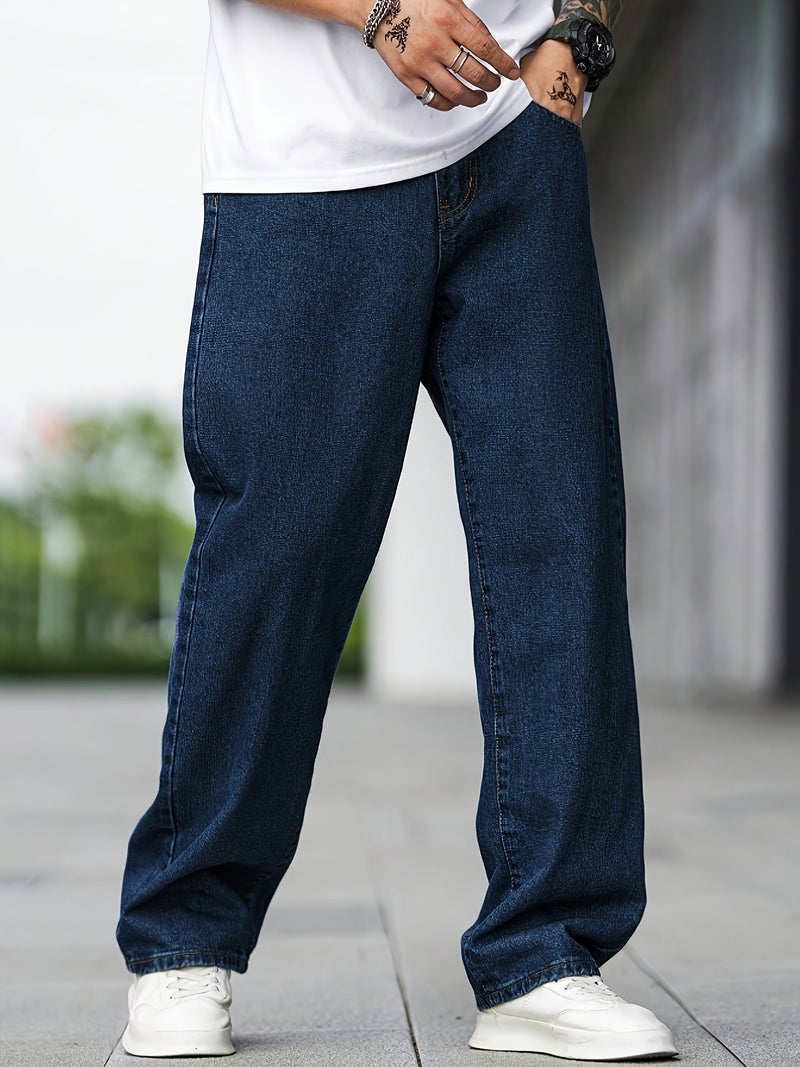 Men's Casual Jeans, Outdoor Sports, Loose Fit, Street Style - Image 2