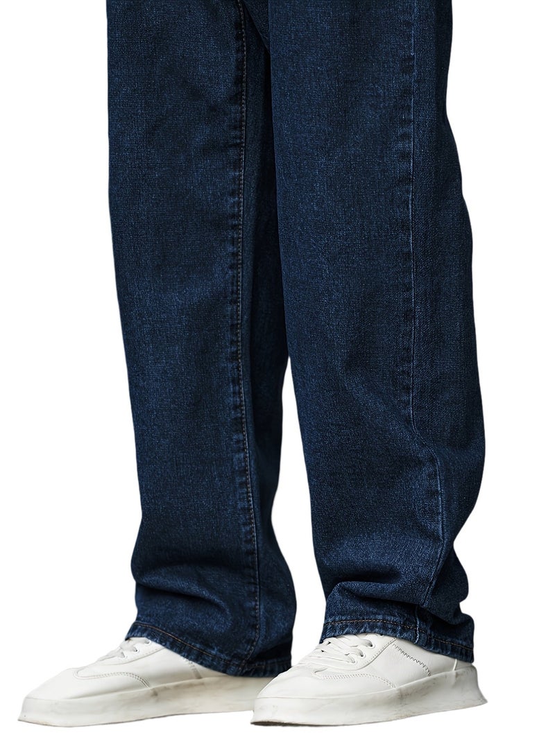 Men's Casual Jeans, Outdoor Sports, Loose Fit, Street Style - Image 1