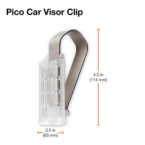 Lutron Caseta Smart Lighting Car Visor Clip for Pico Remote (Pico Sold Separately), Adjust Lights As You Arrive Home, No Wires Required, PICO-CAR-CLIP, White - Image 5